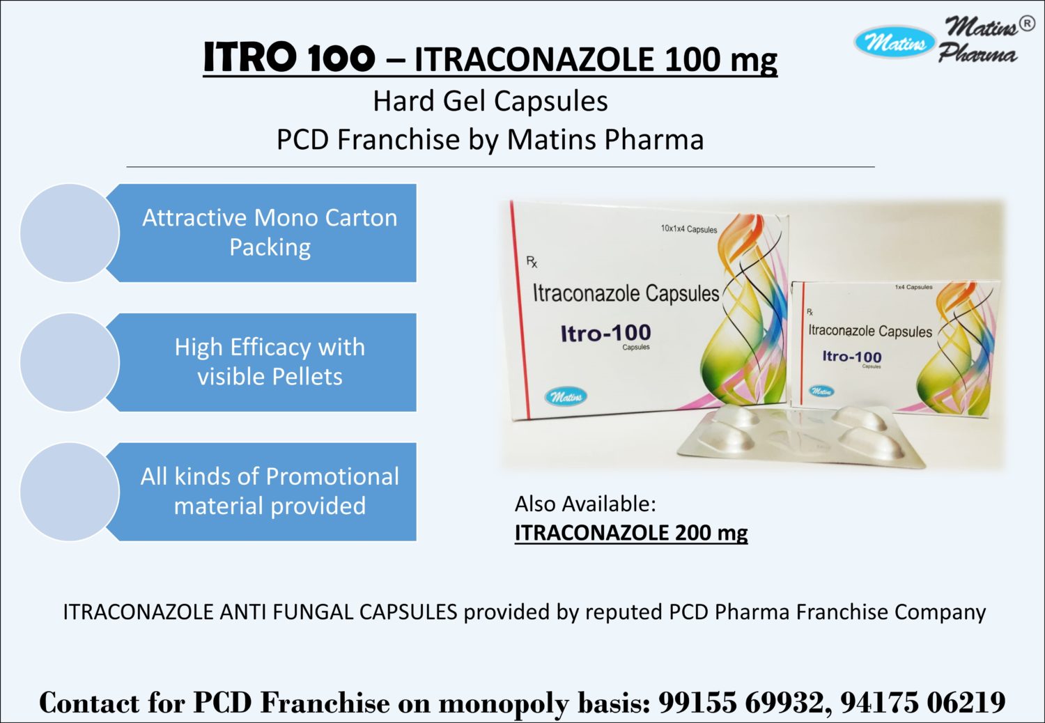 Itraconazole In Pcd Franchise - Pcd Pharma Company