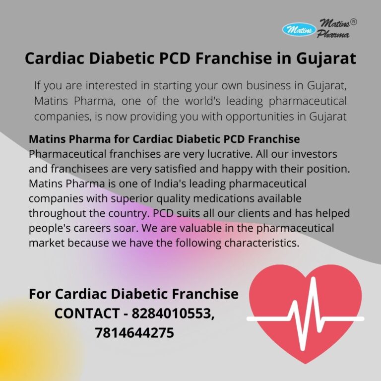 Cardiac and Diabetic PCD Company in Gujarat