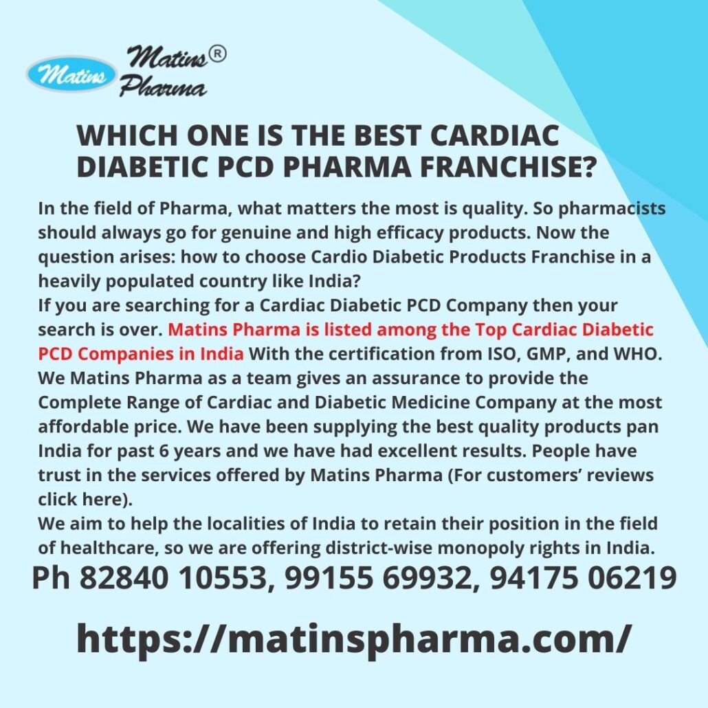 Which one is the best Cardiac Diabetic PCD Pharma Franchise