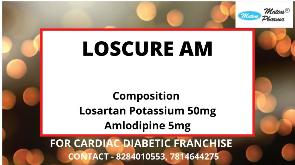 Losartan Potassium 50mg + Amlodipine 5mg manufacturer Supplier In PCD Franchise