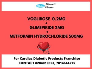 Voglibose 0.2mg Glimepiride 2mg Metformin Hydrochloride 500mg in pcd franchise