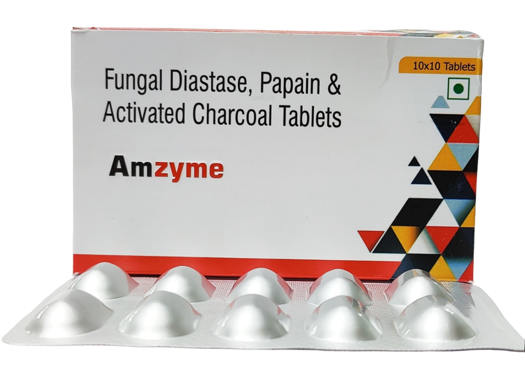 Fungal Distase + Pepsin + Activated Charcoal