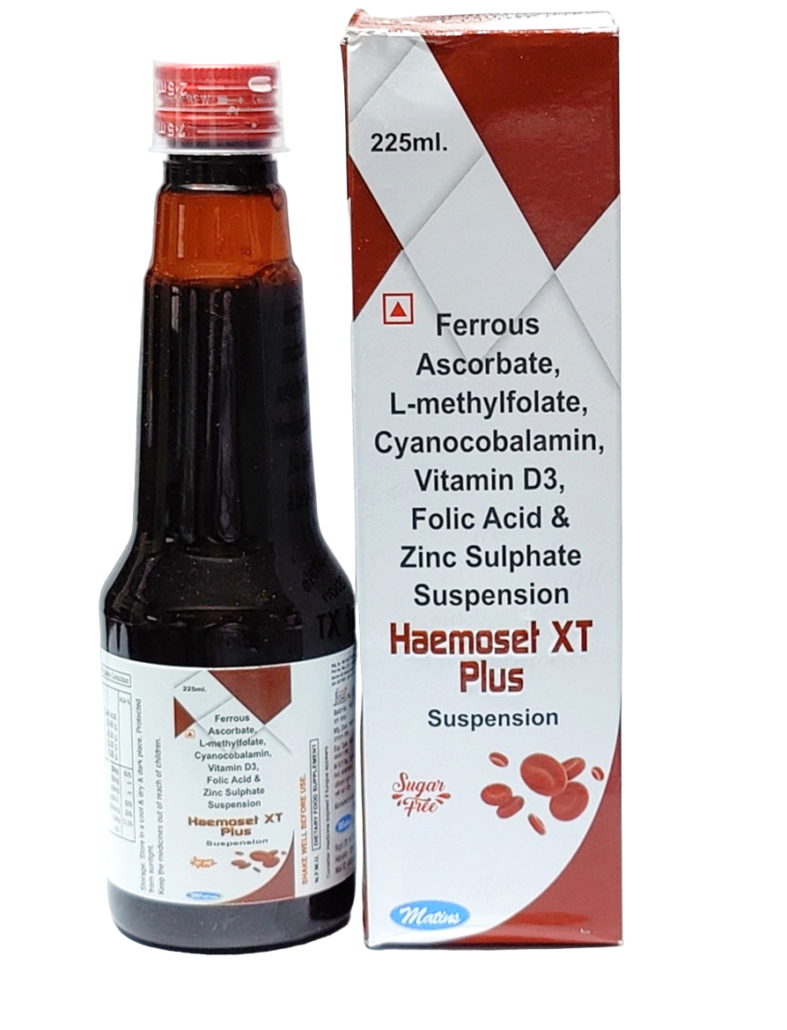 FERROUS ASCORBATE + L- ETHYLFOLATE + CYANOCOBALAMIN + VIT D3 + FOLIC ACID + ZINC SUSPENSION (Iron Syrup)