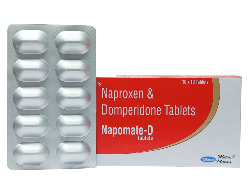Naproxen Sodium + Domperidone Manufacturer Supplier in PCD Pharma Franchise