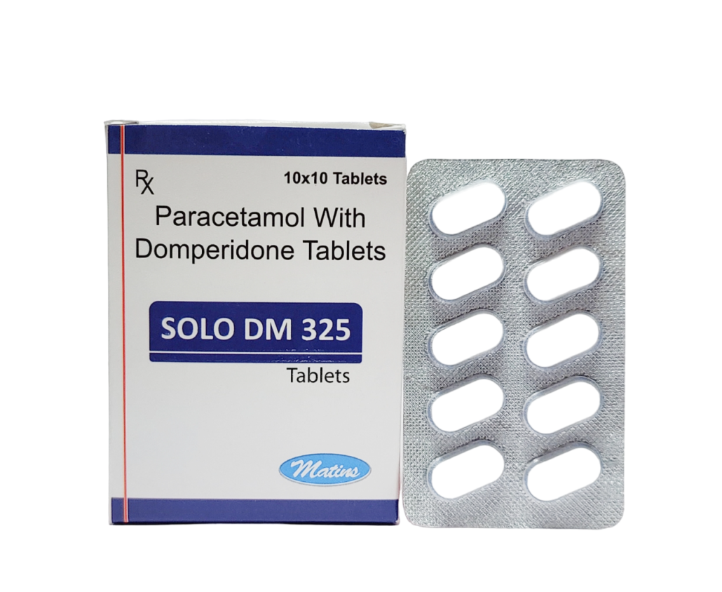 Domperidone 10mg + Paracetamol 325mg