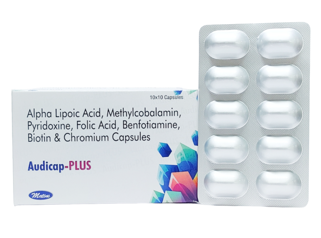 METHYLCOBALAMIN + Alpha Lipoic Acid + Pyridoxine + Folic Acid + Benfotamine + Biotin + Chromium Hard Gel Caps Manufacturer Supplier in PCD Pharma Franchise