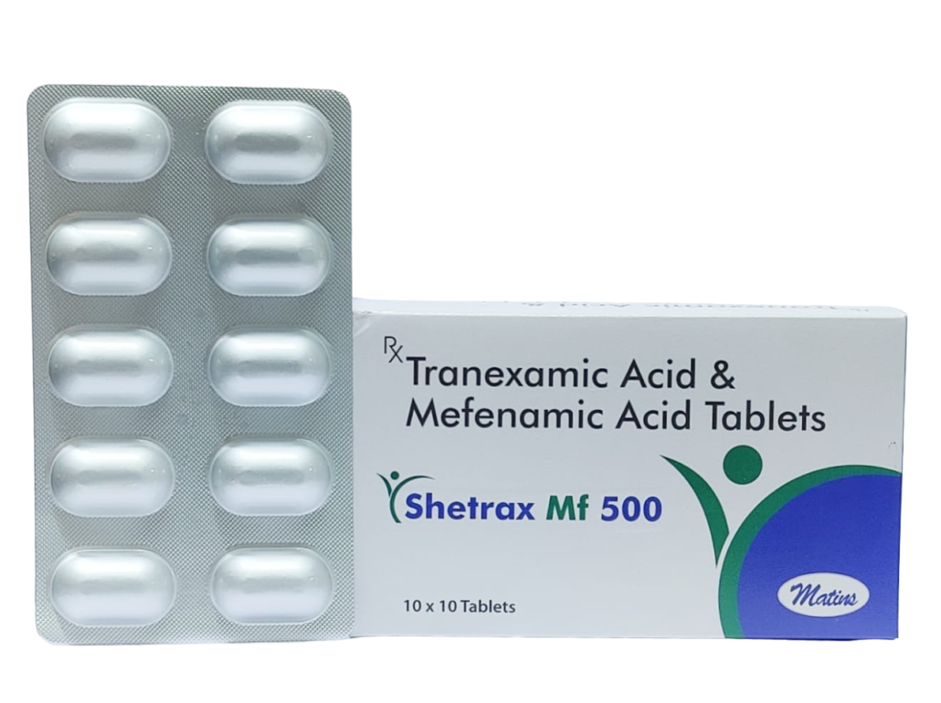 Tranexamic Acid (500mg) + Mefenamic Acid (250mg)