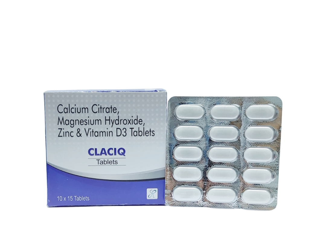 Calcium Citrate 1000Mg + Vitamin D3 200iu +Magnesium Hydroxide 100Mg +Zinc Sulphate Monohydrate 4Mg