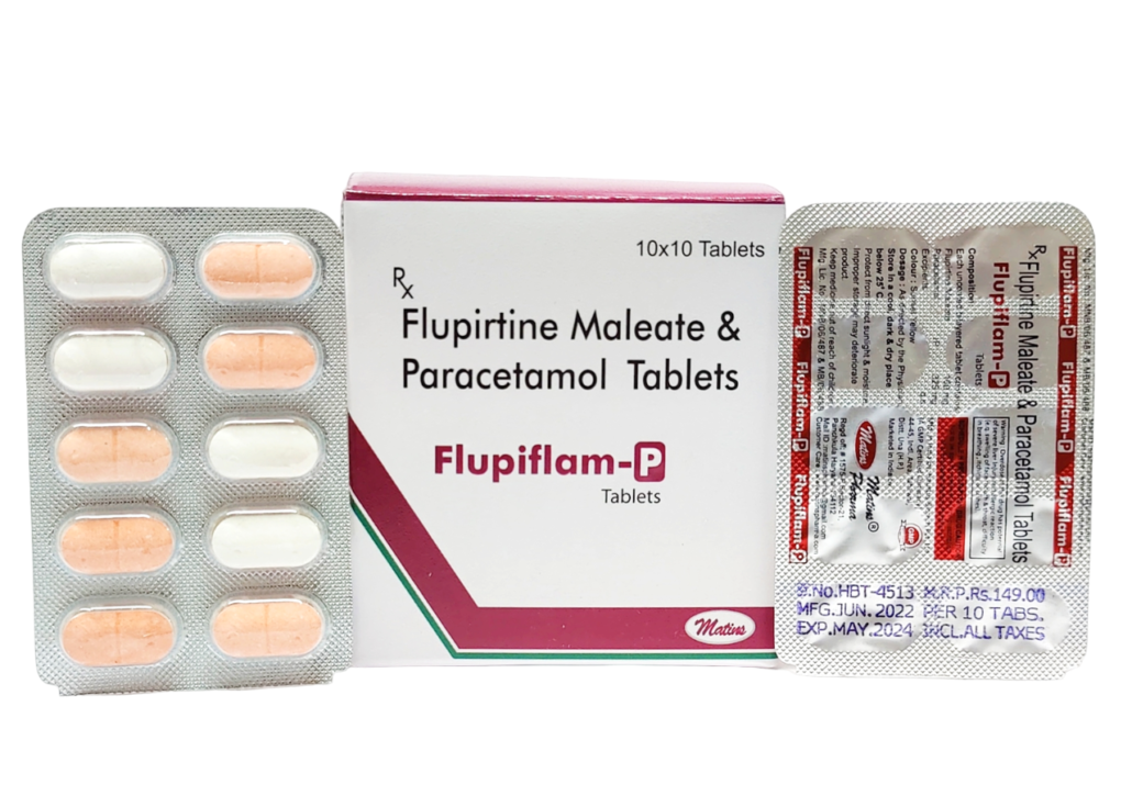 Flupirtine Maleate 100mg + Paracetamol 325mg
