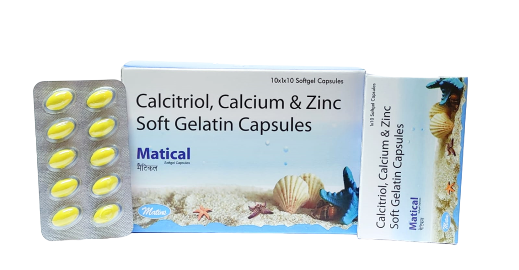 Calcitriol 0.25mcg + Calcium Carbonate 500mg + Zinc 7.5mg