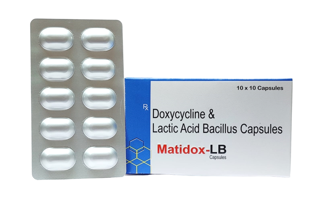 Doxycycline 100Mg + Lactic Acid Bacillus 5 Billion spores