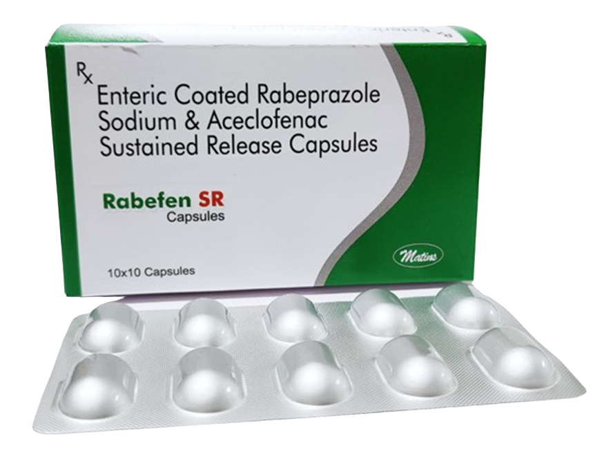 Aceclofenac 200mg + Rabeprazole 20mg