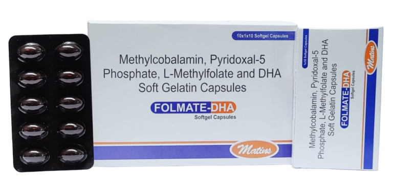 L Methyl Folate 1mg + Methylcobalamin 1500Mcg + Pyridoxal 0.5mg + DHA 40 % 200 mg