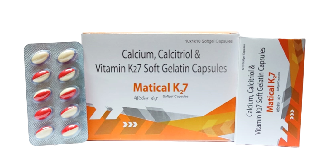 Calcitriol 0.25mcg + Calcium Carbonate 500mg + Vitamin K2 7 45mcg