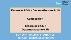 Ketorolac 0.5% + Dexamethasone 0.1%