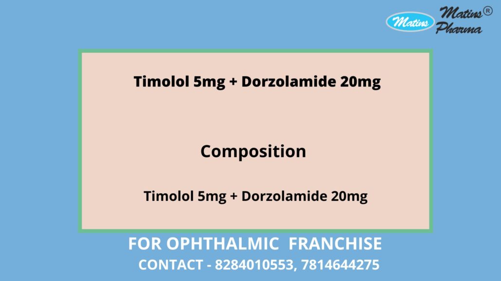 Timolol 5mg + Dorzolamide 20mg